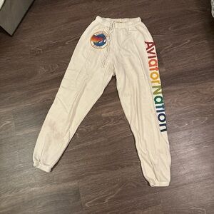 Aviator Nation Cream XS Shorts